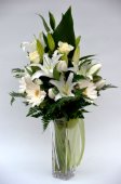 White Lily and rose Bouquet 