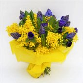 BOUQUET DI MIMOSA E GIACINTI