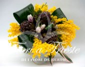 Bouquet carciofi e mimosa.