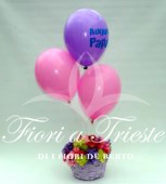 Cestino pasquale picnic+palloncini ad elio