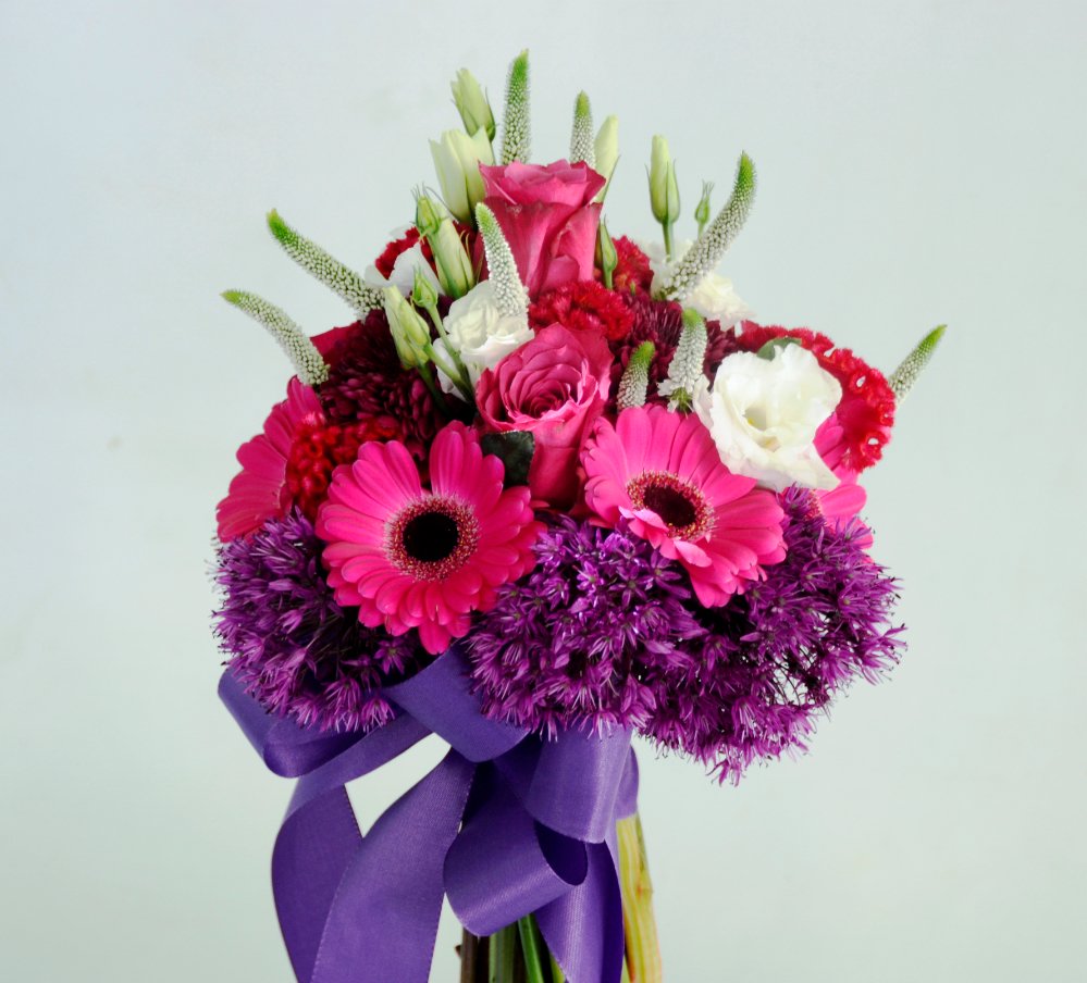 Bouquet lilla e fuxia