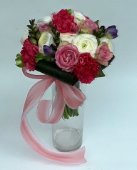 Bouquet bianco e rosa per Pasqua