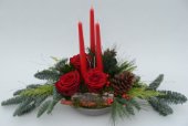 Centrotavola allungato 3 candele
