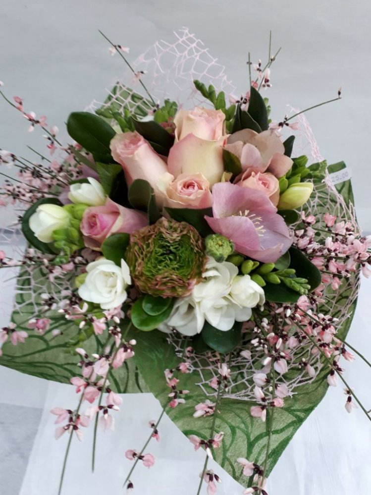 Bouquet rosa pastello