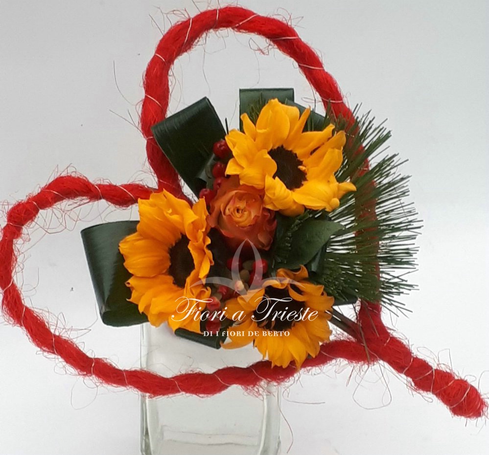 Bouquet a forma di cuore