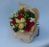 Bouquet rose e fresie