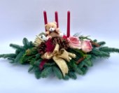 Composizione centro tavola di natale