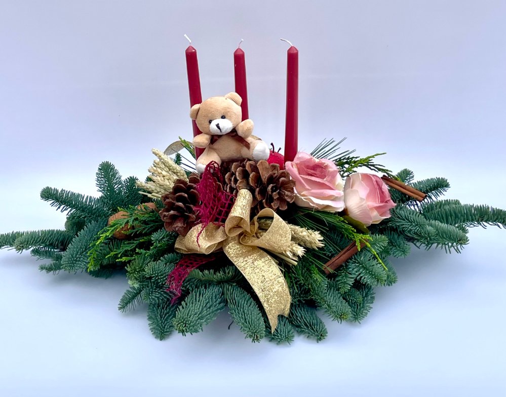 Foto Composizione centro tavola di natale