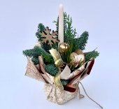 Cestino di natale di pino